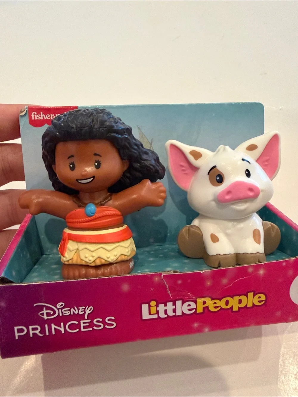 NWT Fisher-Price Little People Moana Doll and Pua Pig Figures -
